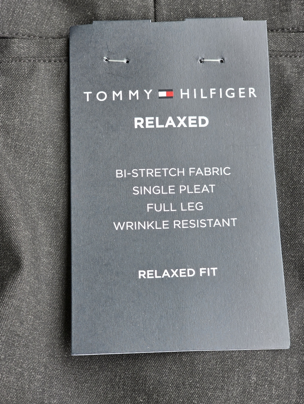 Tommy Hilfiger Mens Dress Pants 32x30 Charcoal Wrinkle Free Career NWT $95 - Picture 3 of 6